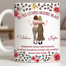 Load image into Gallery viewer, Personalized Best Friend Coffee Mug Custom Name Leopard Flowers Gift