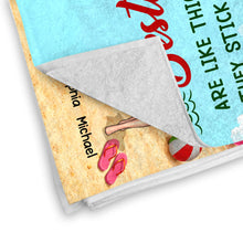 Load image into Gallery viewer, Personalized Beach Towel Custom Name Best Friend Gift for Summer