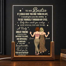 Load image into Gallery viewer, Personalized Acrylic Night Light Custom Bestie Gift for Friends