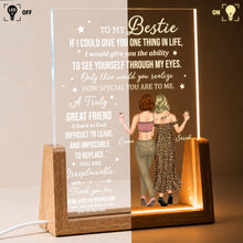 Load image into Gallery viewer, Personalized Acrylic Night Light Custom Bestie Gift for Friends