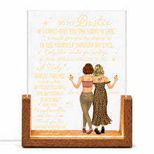 Load image into Gallery viewer, Personalized Acrylic Night Light Custom Bestie Gift for Friends