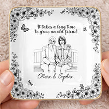 Load image into Gallery viewer, Personalized Ceramic Jewelry Dish Custom Best Friend Gift for BFF