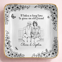 Load image into Gallery viewer, Personalized Ceramic Jewelry Dish Custom Best Friend Gift for BFF