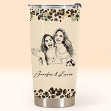Load image into Gallery viewer, Personalized Leopard Print 20oz Tumbler Custom Gift for Best Friends