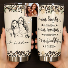 Load image into Gallery viewer, Personalized Leopard Print 20oz Tumbler Custom Gift for Best Friends