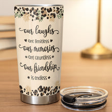 Load image into Gallery viewer, Personalized Leopard Print 20oz Tumbler Custom Gift for Best Friends