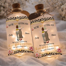 Load image into Gallery viewer, Personalized Frosted Glass Short Bottle Light Gift for Besties