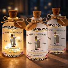 Load image into Gallery viewer, Personalized Frosted Glass Short Bottle Light Gift for Besties