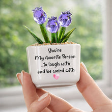 Load image into Gallery viewer, Personalized Glass Tulip Flowers Custom Name Gift for Best Friend