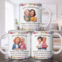 Load image into Gallery viewer, Personalized Best Friends Coffee Mug Custom Flower Design Gift