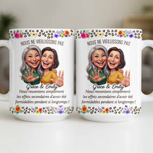 Load image into Gallery viewer, Personalized Floral Coffee Mug Custom Gift for Best Friends