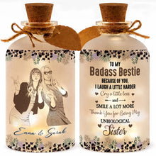 Load image into Gallery viewer, Personalized Short Bottle Light Custom Photo Gift for Best Friends
