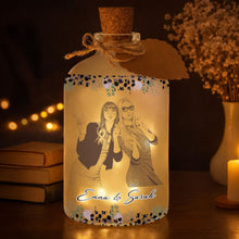Load image into Gallery viewer, Personalized Short Bottle Light Custom Photo Gift for Best Friends
