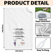 Load image into Gallery viewer, Personalized Kitchen Towel Custom State Art Flower Gift for Best Friends