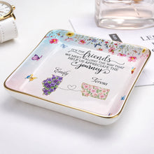 Load image into Gallery viewer, Personalized Floral State Jewelry Dish Custom Gift for Best Friends