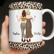 Load image into Gallery viewer, Personalized Leopard Pattern Coffee Mug Best Friend Gift