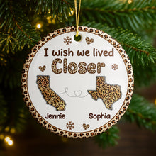 Load image into Gallery viewer, Personalized States Ornament Custom Best Friends Gift Idea