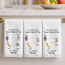Load image into Gallery viewer, Personalized Floral States Map Kitchen Towel Gift for Best Friend
