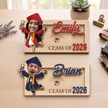 Load image into Gallery viewer, Personalized Graduation Wood Money Holder Class of 2026 Gift
