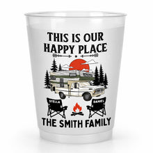 Load image into Gallery viewer, Personalized Frosted Cups Custom Family Name Campfire Gift