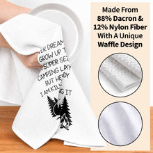 Load image into Gallery viewer, Personalized Kitchen Towel Unique Camping Gift for Her