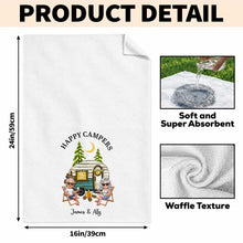 Load image into Gallery viewer, Personalized Kitchen Towel Custom Couple Gift with Camper Van