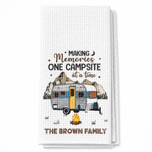 Load image into Gallery viewer, Personalized Kitchen Towel for Couples Custom Camper Design