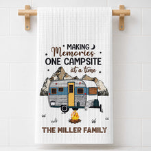 Load image into Gallery viewer, Personalized Kitchen Towel for Couples Custom Camper Design