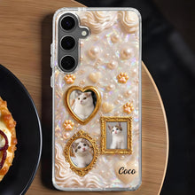 Load image into Gallery viewer, Personalized Clear Phone Case for Cat Lovers Custom Name