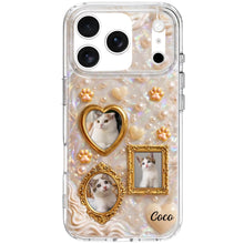 Load image into Gallery viewer, Personalized Clear Phone Case for Cat Lovers Custom Name