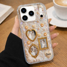 Load image into Gallery viewer, Personalized Clear Phone Case for Cat Lovers Custom Name
