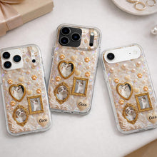 Load image into Gallery viewer, Personalized Clear Phone Case for Cat Lovers Custom Name