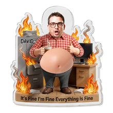 Load image into Gallery viewer, Personalized Squishy Acrylic Fridge Magnet Custom Gift for Dad