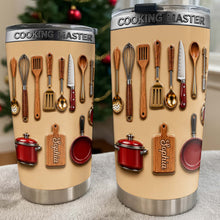 Load image into Gallery viewer, Personalized Stainless Steel Tumbler Custom Name Gift for Cooking Lovers