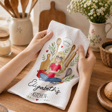 Load image into Gallery viewer, Personalized Kitchen Towel Custom Name Baking Gift for Her