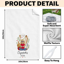 Load image into Gallery viewer, Personalized Kitchen Towel Custom Name Baking Gift for Her