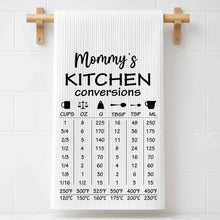 Load image into Gallery viewer, Personalized Kitchen Towel Measurement Chart Gift for Mom