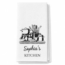 Load image into Gallery viewer, Personalized Kitchen Towel Custom Name for Culinary Lovers