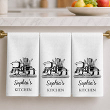 Load image into Gallery viewer, Personalized Kitchen Towel Custom Name for Culinary Lovers