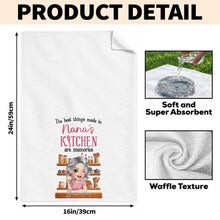 Load image into Gallery viewer, Personalized Kitchen Towel Custom Gift for Grandma Decor