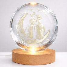 Load image into Gallery viewer, Personalized Crystal Globe Lamp Custom Couple Gift for Anniversary