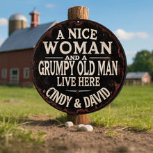 Load image into Gallery viewer, Personalized Custom Metal Sign for Couples - Funny Home Décor Gift