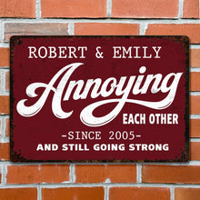 Load image into Gallery viewer, Personalized Metal Sign Custom Couple Gift Anniversary Home Decor
