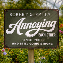Load image into Gallery viewer, Personalized Metal Sign Custom Couple Gift Anniversary Home Decor