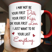 Load image into Gallery viewer, Personalized Couple Sketch Accent Mug Custom Love Story Gift