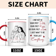 Load image into Gallery viewer, Personalized Couple Sketch Accent Mug Custom Love Story Gift
