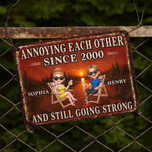 Load image into Gallery viewer, Personalized Couple Metal Sign Custom Name Wall Art Gift