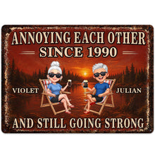 Load image into Gallery viewer, Personalized Couple Metal Sign Custom Name Wall Art Gift