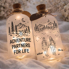 Load image into Gallery viewer, Personalized Short Bottle Light Custom Name Gift for Couples
