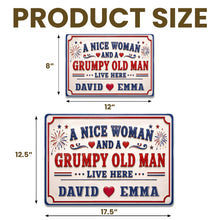 Load image into Gallery viewer, Personalized Metal Sign Custom Name for Couples Home Decor